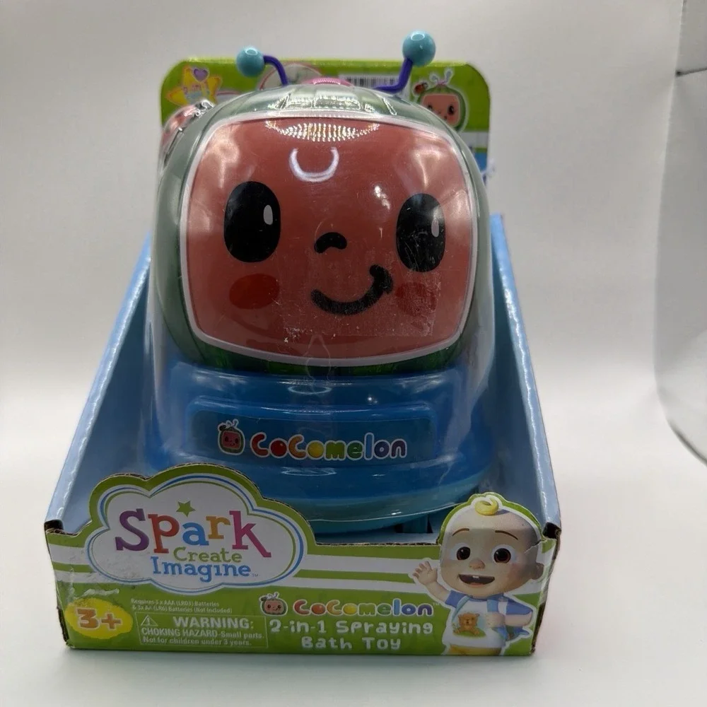 Spark Cocomelon 2-in-1 Spraying Bath Toy With LED Lights Music - NEW SHIPS FAST!